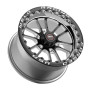 Weld Racing RT-S S70 HD Forged Aluminum 15x10 | 6x135 BP | +50 Offset | 7.5in. Backspacing - Black Center Drag Wheel (Medium Pad) - Black Single Beadlock #70MB-F1501510F for 2004, 2005, 2006, 2007, 2008, 2009, 2010, 2011, 2012, 2013, 2014, 2015, 2016, 2017, 2018, 2019, 2020, 2021, 2022, 2023, 2024, 2025, 2026 Ford F-150