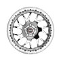 Weld Racing RT-S Twisted S78 17x11 / 5x4.75 BP / 7.7in. BS Polished Drag Wheel (High Pad) - Polished Single Beadlock MT - 78HP7110B77F