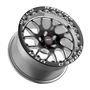 Weld Racing RT-S Twisted S78 18x11 Gloss Black Milled Drag Wheel  / 5x4.5 BP / +18 Offset / 6.7in. BS (Medium Pad) - Black Single Beadlock - 78MB8110A67F for Ford Mustang SVT Cobra 2003-2004, Mustang Mach 1 2003-2004, Mustang Bullitt 2001, Mustang GT & V6 1999-2004