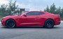 2019 Camaro 2SS running an Aerospace small brake kit with a Forgestar F14 Drag Pack in Satin Black — 17x4.5 -26 Fronts / 15x10 +44 Rears (5x4.75BC) wrapped in Mickey Thompson P275/60R15 ET Street Radial Pro (3754X)