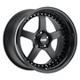 CCW LM5 Matte Black Wheels / Gloss Black Lip / Contrast Cut Cap (Full Set) 18x9.5 +25 Offset / 18x11 +19 Offset / 5x114.3 BP / 2003-2004 Cobra SVT Mustang & Mach 1 / 2001 Bullitt / 1999-2004 Mustang GT & V6