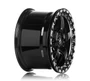 Forgestar D5 Beadlock Gloss Black Wheel w/Machined Lip + Dual Knurling 18x12 +56 5x4.75BC for 2014-2019 Corvette C7 Z06 #BEAD1812D5BLKMC565475
