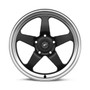 Forgestar D5 Gloss Black Wheel w/Machined Lip + Dual Knurling 18x10 +42 5x4.5BC for Ford Vehicles #1810D5BLKMC42545