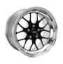 Weld Racing S77 17x5 / 5x4.5 BP / 2.2in. BS Black Drag Wheel (High Pad) - Non-Beadlock #77HB7050A22A