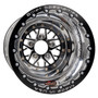 Billet Specialties Comp 8 Double Beadlock 15x10 5x4.50 BC 4.00in BS Black Anodized Drag Wheel BCD085106540