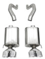 CORSA Axle-Back | 2006-2013 Corvette 7.0L LS7 V8 (Z06) / 6.2L Supercharged LS9 V8 (ZR1) | Twin 4.5in Polished Tips | 21077 - view 4