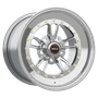 WELD Racing Full Throttle 15x8 Polished Center - Polished Shell Non-Beadlock Drag Wheel - 793P-58260