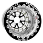 WELD Racing V-Series 15x9 Black Center - Polished Shell Black Single Beadlock MT Drag Wheel - 84B509278F