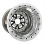 WELD Racing V-Series 16x16 Black Center - Polished Shell Polished Double Beadlock Drag Wheel - 84B-616558UP