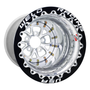 WELD Racing V-Series 16x16 Polished Center - Polished Shell Black Double Beadlock Drag Wheel - 84P-616418UB