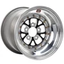 WELD Racing V-Series 15x10 Black Center - Polished Shell Non-Beadlock Drag Wheel - 84B-510212