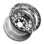 WELD Racing RPM 15x10 Black Center - Polished Shell Black Single Beadlock MT Drag Wheel - 85B510278F - View 3