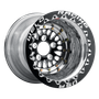 WELD Racing RPM 15x10 Black Center - Polished Shell Black Single Beadlock MT Drag Wheel - 85B510280F