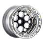 WELD Racing Magnum Sprint 15x17 Gold Center - Polished Shell Non-Beadlock Sprint Car Wheel - 735-51714