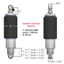 Ridetech HQ Series HQ Series Rear ShockWaves - 5in Travel, 5in Rolling Sleeve, .625 / .625 Bearing - part 21150801