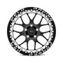 Weld Racing RT-S S77 17x10 / 5x4.75 BP / 7.2in. BS Black Drag Wheel (High Pad) - Black Single Beadlock #77MB7100B83F
