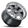 WELD Ventura 6 Beadlock Drag Gloss Black Wheel with Milled Spokes 17x9.5 | 6x127 BC (6x5) | +35 Offset | 6.625 Backspacing - S90979581663  for 2006, 2007, 2008, 2009 Chevrolet TrailBlazer SS