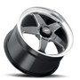 WELD Ventura 5 Drag Gloss Black Wheel with Milled Spokes 17x10 | 5x115 BC | +30 Offset | 6.70 Backspacing - S15570071P30 for Challenger 2009-2021, Charger 2006-2010, Charger 2012-2021, Chrysler 300 2012-2021, Magnum 2005-2009, Charger & Challenger Hellcat Standard Body 2015-2021