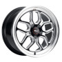WELD Laguna Street Gloss Black Wheel with Milled Spokes 19x9 | 5x120 BC | +38 Offset | 6.50 Backspacing - S10799021P38 for C8 Corvette Base & Stingray 2020-2024, C8 Corvette Z51 2020-2024, Tesla Model S (2012-2024), Tesla Model X (2016-2024)
