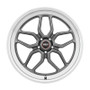 WELD Laguna Street Satin Gunmetal Wheel with Milled Spokes 20x9 | 5x114.3 BC (5x4.5) | +29 Offset | 6.1 Backspacing - S10809065P29 for 2005-2014 Mustang GT / V6 / Coyote, 2015-2023 Ford Mustang GT / EcoBoost 2.3L / 5.0L