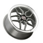 WELD Laguna Street Satin Gunmetal Wheel with Milled Spokes 20x9.5 | 5x120.65 BC (5x4.75) | +50 Offset | 7.2 Backspacing - S10809562P50 for Corvette C6 Base 2005-2013, Corvette C6 Z51 2005-2009, Corvette C7 Base 2014-2019, Corvette C7 Z51 Stingray 2014-2019