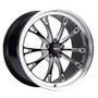 WELD Belmont Street Gloss Black Wheel with Milled Spokes 17x9 | 5x120.65 BC (5x4.75) | +45 Offset | 6.8 Backspacing - S11379062P45 for Corvette C5 Base & Z06 1997-2004