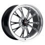 WELD Belmont Street Gloss Black Wheel with Milled Spokes 20x9 | 5x115 BC | +20 Offset | 5.8 Backspacing - S11309090P20 for Challenger 2009-2023, Charger 2012-2023, Chrysler 300 2012-2023, Charger & Challenger Hellcat Standard Body 2015-2023