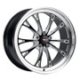 WELD Belmont Drag Gloss Black Wheel with Milled Spokes 15x10 | 5x114.3 BC (5x4.5) | +48 Offset | 7.39 Backspacing - S157B0067P48 for Shelby GT500 2007-2014, Mustang S197 V6 / GT 2005-2014, Mustang S550 GT / V6 / EcoBoost 2015-2023, Supra MK4 1993-2002
