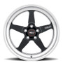 WELD Ventura 5 Drag Gloss Black Wheel with Milled Spokes 20x5 | 5x115 BC | -33 Offset | 1.5 Backspacing - S1550C071N33 for Challenger 2009-2023, Charger 2012-2023, Chrysler 300 2012-2023, Charger & Challenger Hellcat Standard & Widebody Body 2015-2023