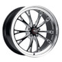 WELD Belmont Drag Gloss Black Wheel with Milled Spokes 18x5 | 5x115 BC | -33 Offset | 1.50 Backspacing - S1578C071N33 for Challenger 2009-2022, Charger 2006-2010, Charger 2012-2022, Chrysler 300 2012-2022, Magnum 2005-2009, Challenger Demon 2018-2019, Challenger Widebody SCAT Pack / R/T 2018-2022, 2016-2020 Hellcat Redeye