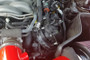 Ford Mustang GT catch can - J&L 3024D-B black billet oil separator