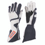 RaceQuip SFI-5 Gray/Black XL Outseam Angle Cut Glove - 359606
