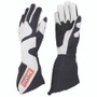 RaceQuip SFI-5 Gray/Black Large Long Angle Cut Glove - 358605
