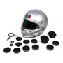 Stilo Helmet ST5 GT X-Lrg Comp SA2020 w/ Rally Elec Helmet - ST5 GT - Full Face - Snell SA2020 - Head and Neck Support Ready - Ear Cups / Mic / Speakers Included - Silver - X-Large - Each - AA0700AF2T61AE0210