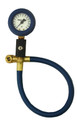 Intercomp Deluxe Air Gauge 2in 0-15 PSI Tire Pressure Gauge - Deluxe - 0-15 psi - Analog - 2 in Diameter - White Face - 1/5 lb Increments - Each - 360062