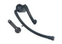J&L 3.0 oil separator passenger side black anodized for 2005-2010 Ford Mustang V6 - 3017P-B