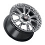 WELD Belmont Beadlock Drag Gloss Black Wheel with Milled Spokes 17x10 | 5x114.3 BC (5x4.5) | +25 Offset | 6.50 Backspacing - S90870067P25 for 1994-1998 Mustang GT / Cobra, 1999-2004 Mustang GT / Cobra