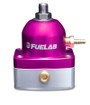 Fuelab 535 EFI Adjustable Mini FPR 25-90 PSI (2) -6AN In (1) -6AN Return - Purple