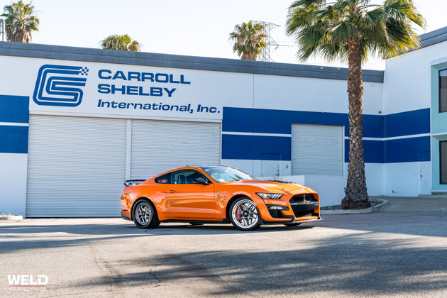 2020-2022 Shelby GT500 Ford Mustang with Weld Laguna 20x5 Fronts and 18x10 Beadlock Rear Drag Racing Wheels!