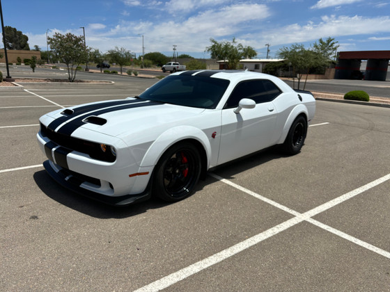 Maddux Racing's 2023 Challenger Hellcat Redeye Widebody: WELD S71 Forged Drag Wheels with Perfect Fitment (20x7 Front, 17x11 Beadlock Rear)!