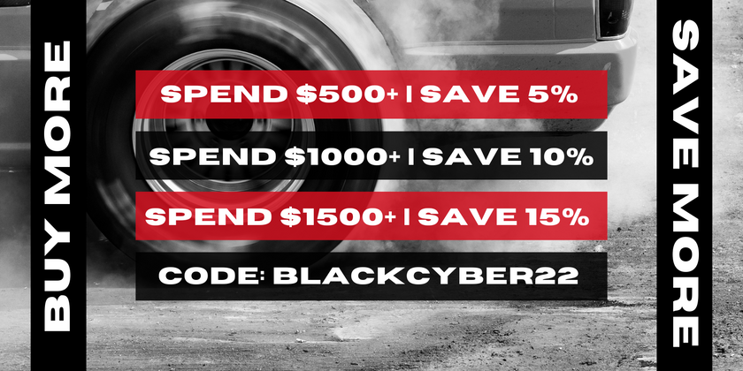 Buy More, Save More - Up to 15% off During Our Black Cyber Sale!