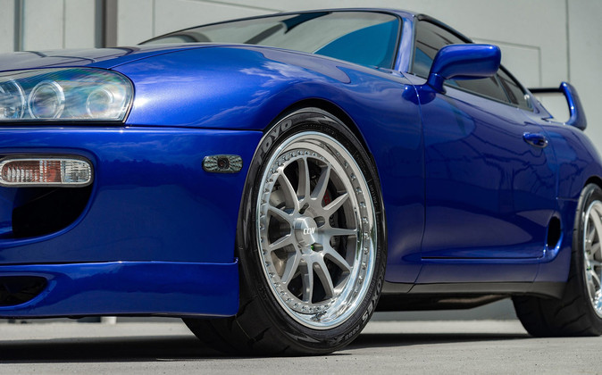 Toyota Supra MKIV on CCW D110 Forged Wheels – Brushed Clear Matte / Polished Lip!