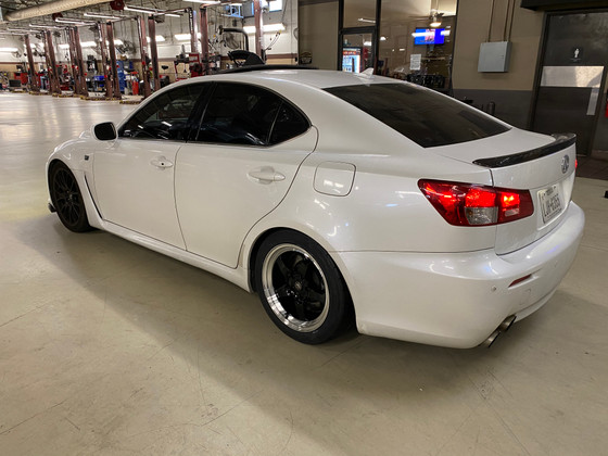 2012 Lexus IS-F with Forgestar D5 17x10 +50 5x4.5 Wheels on Nitto NT555r P275/40R17 Tires