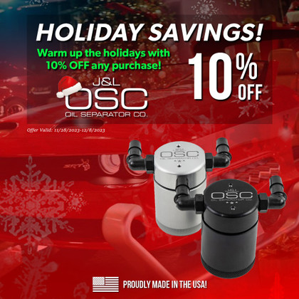 J&L Oil Separator's Holiday Sale - 10% Off - No Coupon Needed - Ends 12/8/23!