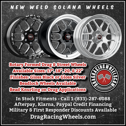 WELD Solana Wheels: Street, Drag, & Beadlock Rims Now Available. The New Standard in Performance and Style!