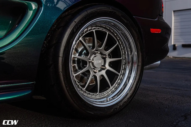 Mystic Cobra Meets Forged Perfection: CCW D110 Gunmetal Gloss Wheels for 1994–1998 Mustang SN95
