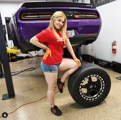 Forgestar D5 Drag Wheels on Widebody Challenger Hellcat Redeye (18x5 Front / 17x10 +0 Rears)