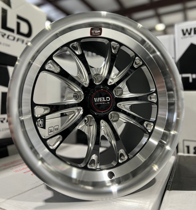 WELD's 15x10 Belmont Gloss Black Drag Wheels: Beadlock and Non-Beadlock Options Now Available!