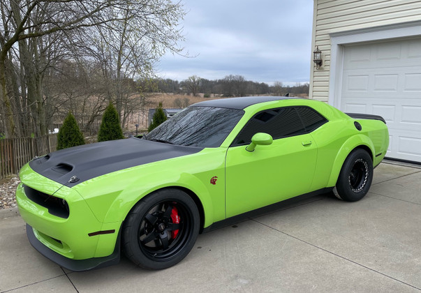 Custom Matte Black WELD RT-S S71 Forged Wheels (20x11 / 17x11) on Matthew's Sublime 2023 Challenger Widebody Hellcat Redeye! 