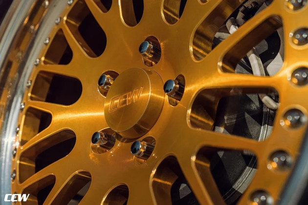 White Toyota Supra MKIV on CCW Classic Forged Wheels – Brushed Gold Transparent Gloss / Polished Lips.